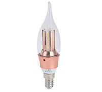 E14 Lamp Bulb Crystal Chandelier 9W LED Candle Bulb for Home Living Room Warm Light (Pull-Tail Warm Light Style)