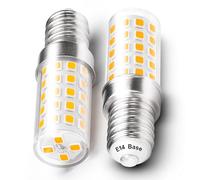 E14 LED Bulb, 3w 450lm E14 Small Edison Screw Candle Bulb, Energy Saving, 40w Equivalent, 2700K Warm White Edison Bulbs for chandeliers, crystal lights, ceiling fans lamps, Non-dimmable, Pack of 2