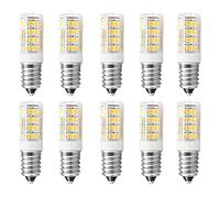 E14 LED Bulb 5W Equivalent to 50W Incandescent, E14 LED Light Bulb Warm White 3000k Fridge Bulbs, AC 220V-240V, Non-Dimmable, 400lm, Small Edison Screw(SES) Bulb for Cooker Hood/Chandeliers, 10 Pack