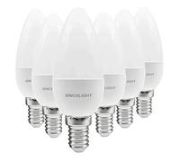 E14 LED Candle Light Bulb, B35 Shape with Milky Diffuser, 5 Watt, Netrual White 4000K & RA≈92 High Color Rending, 500 Lumens≈50W Equivalent, Non-Dimmable, SES Small Edison Screw, Pack of 6