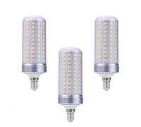 E14 Led Corn Light Bulbs 25W Non Dimmable Equivalent 250W 360° Beam Angle Long Life Energy Saving Non-Flicker (CRI>80 for Chandelier Ceiling Light Table Lamp(Cool White 6000K,3 Pack)