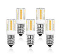 E14 LED Light Bulb 2.5W Equivalent to 20W/28W/30W Halogen, Fridge Light, SES (Small Edison Screw) 380LM, 230V, Warm White 3000K, Non-Dimmable (5 Pack) for Salt Lamp, Freezer, Dryer