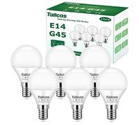 E14 Led Light Bulb, 5W 6000K Daylight/Cool White (40/45W Equivalent) Small Edison Screw (SES) Bulb, G45 Golf Ball led Light Bulb, 450lm CRI>80 No Flickering Non-dimmable, for Interior Lighting, 6-Pack