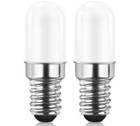 E14 LED Refrigerator Light Bulb, 2W Equivalent to 15W, Warm White 3000K, for Fridge, Salt Lamp, Sewing Machine, Non-Dimmable, 2 Pack