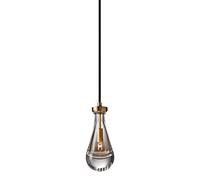 E14 Modern Water Drop Crystal Pendant Lighting Nordic All Copper Bedroom Bedside Hanging Light Fixture Mini Chandelier 1 Light Ceiling Light Fixture Kitchen Island Made in China