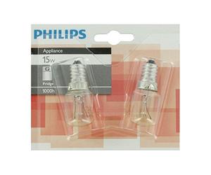 E14 Philips Refrigerator Tube 15 W - Pack of 2