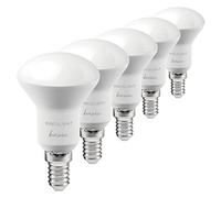 E14 R50 LED Spot Light Bulb, Reflector with Milky Diffuser, 5W(50W Equivalent), RA≈92, Nautral White 4000K, 120° Floodlighting Beam Angle (Pack of 5)