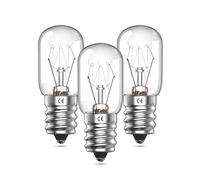 E14 Salt Lamp Bulbs Dimmable 230V, E14 Oven Bulbs Up to 300°, T20 Tubular Pygmy Fridge Bulb Warm White 2600K, 90LM, LED Replacement for Salt Light, Oven, Fridge and Wax Warmer, 3-Pack