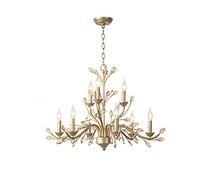 E14 Vintage Crystal Chandelier,Antique Chandelier Country Restaurant Chandelier Transparent Crystal Ceiling Lamp Island Lamp Bronze Finish,Candle Chandelier/Shakin/12 Head