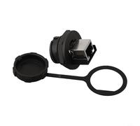 E16 Connector IP67 Waterproof Network Switch Coupler with Snap-on Connection 180° Female Terminal for Industrial Automation and Outdoor Communication