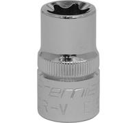 E16 TRX Star Socket Bit - 1/2" Square Drive - PREMIUM Drop Forged Head Knurled