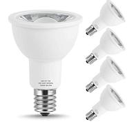 E17 Base LED Lights Bulb R14 Reflector 40W Light Bulbs Daylight 5000k 550lm for Reading Cabinet.Spotlight Desk Exhibition Lamp 4Pack