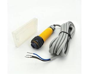 E18-R2P1 DC6-36V 3 Wire 2M Sensor Distance NO Retroreflective Photoelectric Switch w Reflector