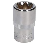 E20 Female Torx Socket Star Bit 1/2" Drive Standard External Chrome Vanadium Steel