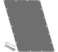 e200x255 cmUV Protect Canopy with Grommets TearResint WindResint Includes Fixing Ropes for s Balconies sLight Gray