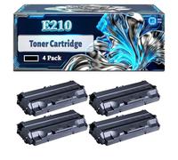E210 Toner Cartridge Compatible for Lexmark E210 Printers, With Chip Large Capacity 3000 Pages (4 Pack Black)