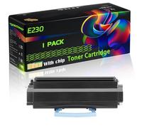 E230 Compatible for Lexmark Toner Cartridge with Chip E342tn Optra E232 Optra E330 Optra E332 Printers (1 Pack Black)