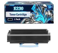 E230 Toner Cartridge Compatible for Lexmark E332n E332tn E33x E340 E342 E342n E342tn Optra E232 Optra E330 Optra E332 T240 Printers, With Chip Large Capacity 2500 Pages (1 Pack Black)