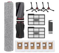 E25 Accessories Replacement for Eufy E25 Omni Vacuum Cleaner,Accessories Kit Include 1 Main Brush,1 Roller Mop,4 Side Brushes,2 HEPA Filters,6 Replacement Dust Bags,1 Cleaning Tools