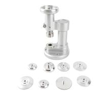 E25 Screw Type Watch Crystal Back Case Press Tool, Professional Watch Press Kit with Adjustable Pressure, Aluminum Alloy Molds for Watch Repair, Face Down Design for Clear Visibili