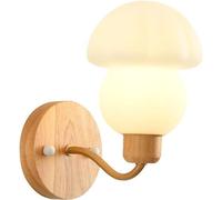 E26 /E 27 Nordic Simple Wall Sconces 2 Pack Solid Wood Wall Lamp Bedside Reading Lamp Wall Lighting Wall Mounted Vanity Light Indoor Lighting Fixtures for Living Room Restaurant Loft Kitchen