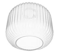E26 E27 Ribbed Glass Lampshade Replacement for Ceiling and Table Lamps | Modern to Classic Style with Distinctive Stripes, Quick Replacement Design, for Home and Dining Lighting