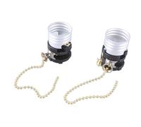 E26 Interior Light Sockets With Pull Chains Home Lighting Upgrades Lamp Holder With Switches Simple Install For Home Balcony Garage