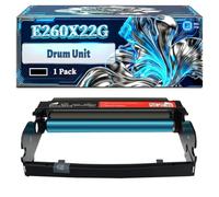 E260X22G Drum Unit Compatible for Lexmark E260 E260d E260dn E360 E460dn E360d E360dn E460 E460dw E462dtn Printers, With Chip Large Capacity 30000 Pages (1 Pack Black)