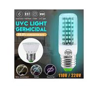 E27 2385 SMD 250nm LED Germicidal UV Lamp Sterilization Disinfection