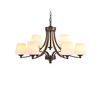 E27 3/5/6/8/9/10-Lights Creative Rural Retro Living Room Household Lamp, Modern Atmosphere Restaurant Chandelier Flush Mount Light