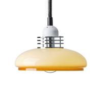 E27 Base Hat-Shaped Hanging Light, Creative Glass Chandelier Lampshade, Modern Simple Style Single-Head Pendant Lamp, Corridor Balcony Tea Restaurant Decoration Light Fixtures Made in China
