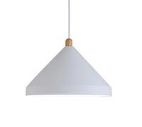E27 Base Single-Head Hanging Light,Amen Minimalist Style,Creative Personality Aluminum Art Pendant Lamp,Study Restaurant Coffee House Decorative Lighting Fixtures (White)