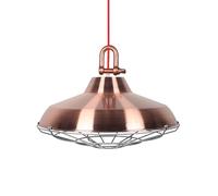 E27 Base Single Head Lighting Ceiling Lamp, Painted Metal Pendant Light Lampshade, Amen Retro Style, Restaurant Coffee Shop Warehouse Hanging Lamp