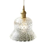 E27 Base Single-Head Pendant Light,Minimalist Creative Glass Little Hanging Lamp,Creative Personality French Chandelier,Bedroom Balcony Porch Decorative Lighting Fixtures