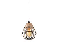 E27 Base Single-Head Pendant Light, Retro Industrial Style Hanging Lamp, Creative Birdcage Type Wrought Iron, Flush Mount Installed Balcony Lighting Fixtures