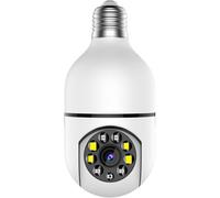 E27 Bulb Camera 1080P: 5G/2.4Ghz Wifi, Full-Color Night Vision, 360 View, 2-Way Audio, For Ios/android, Indoor/outdoor Security.
