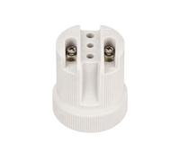 LEDSone Ceramic Porcelain Lamp Holder, E26 E27 Edison Screw Heat Vintage Lamp Light Bulb Holder, Ceramic Light Socket for Halogen, Incandescent, LED Bulbs Replacement- 1 Pack