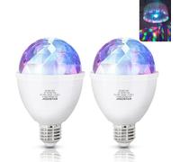 E27 Disco Bulb with 360° Rotation, Aigostor RGB 3W LED Party Light Ball for Halloween, Christmas, Birthday, Dance Parties Kids Adults
