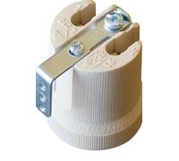 LEDSone Ceramic Porcelain E27 Light Socket,E27 Edison Screw Heat Vintage Lamp Light Bulb Holder - 1PCs