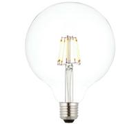 E27 Edison Dimmable Led Filament Light Bulb 6W Warm White Glass 125mm Globe Lamp