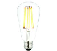 E27 Edison Dimmable Led Light Bulb 6W Warm White 1800K Glass Pear Filament Lamp