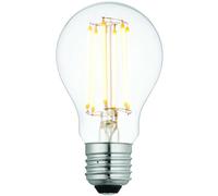 E27 Edison Dimmable LED Light Bulb 6W Warm White 2700K Glass GLS Filament Lamp