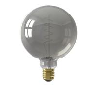 E27 G125 LED Filament Bulb 2100K Very Warm Dimmable with Titanium Finish 4W E27/ES 240V