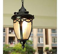 E27 Hanging Lamps Outdoor Pendant Light Retro Ceiling Light Vintage Industrial Metal Lantern Lights Rainproof Waterproof Gazebo Villa Loft Patio Balcony Courtyard Outdoor Chandelier (G)