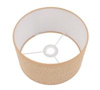 E27 Hex Woven Lamp Shade for Table and Floor Lamps | PE Fabric and Iron Build, Ambient Light Diffusion, Reduced Glare, Easy Removal for Library or Pendant Use