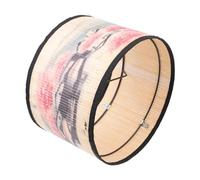 E27 Japanese Style Bamboo Lamp Shade for Table or Floor Lamps Beige | Iron Frame, Decorative Woven Design, Easy Installation, Elegant Vintage Accent for Living Rooms, Hotels and Interior Projects