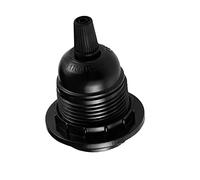 E27 Lamp Holder Black Plastic Bakelite Socket 37W x 57H Heat Resistant Edison Screw Bulb Fitting Vintage Pendant Light Base for DIY Lighting Pendant Ceiling Table Wall Lamps Secure Threaded Fixing UK