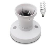 E27 Lamp Holder, Standard Edison Screw Bulb Socket, Durable E27 Light Fitting, Universal Replacement Lamp Base for LED, Incandescent & CFL Bulbs, Indoor Lighting Fixture for Home Office Commercial Use