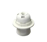 LEDSone E27 Lamp Holder, Vintage White Edison Lamp Holder, E27 Screw Lampholder Fitting, DIY Pendant Ceiling Table Light, E27 Base Light Bulb Socket Holder