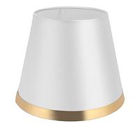 E27 Lamp Shade for Table, Modern Fabric Small Drum Lamp Shade Vintage Clip On Desk Floor Lampshade Replacement for Bedroom Living Room Decor (Gray)